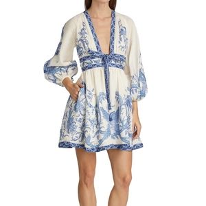 Zimmermann Aliane Printed Mini Dress